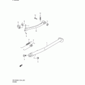 Схема вузла: Підставка для Suzuki DR-Z250