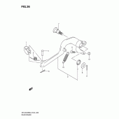 Схема узла: Задний тормоз для Suzuki DR-Z400 DR-Z400SM