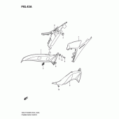 Схема вузла: Бічні панелі (Model l0) для Suzuki GSX-R1000