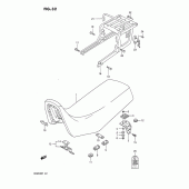 Схема вузла: Сидіння для Suzuki DR650 DR650R