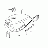 Схема узла: Топливный бак (Gsx400sx) для Suzuki GSX400