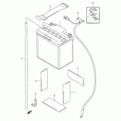 Схема вузла: Акумулятор для Suzuki GSX750 Katana