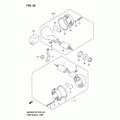 Схема узла: Поворотники для Suzuki GZ250 Marauder