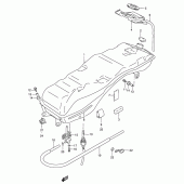 Схема вузла: Паливний бак для Suzuki GSX250 Across