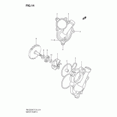 Схема вузла: Водяний насос Suzuki RM-Z250