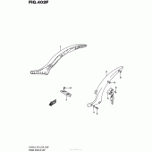 Схема вузла: Задній кронштейн (Vl800Bl5 E28) для Suzuki VL800 Boulevard C50