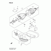 Схема узла: Поворотники для Suzuki GSX-R750