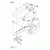 Схема вузла: Вихлопна система для Suzuki VZ1500 Intruder M1500