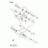 Схема вузла: Важіль прогресії для Suzuki RM125
