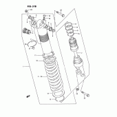 Схема вузла: Амортизатор задній (Model r) для Suzuki RM125