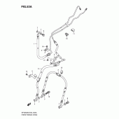 Схема узла: Передний тормозной шланг (Sfv650ak9/uak9/al0/ual0) для Suzuki SFV650 Gladius