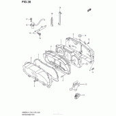 Схема вузла: Speedometer (An650L4 E33) для Suzuki AN650 Burgman (EU analogue of SkyWave)