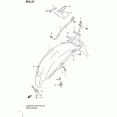 Схема узла: Заднее крыло для Suzuki GS500