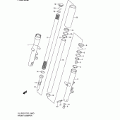 Схема вузла: Передня вилка (Model k2/k3/k4) для Suzuki VL1500 Intruder LC