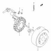 Схема вузла: Статор & Ротор для Suzuki GZ250 Marauder