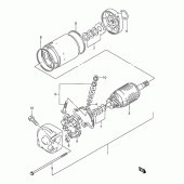 Схема вузла: Електричний стартер для Suzuki DR250
