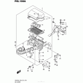 Схема вузла: Повітряний фільтр для Suzuki AN400 Burgman (EU analogue of SkyWave)