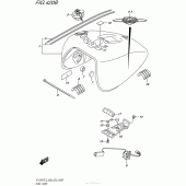 Схема вузла: Паливний бак (Vl1500Tl5 E33) для Suzuki VL1500 Boulevard C90T