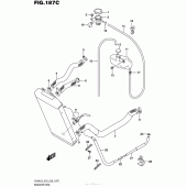 Схема узла: Патрубок системы охлаждения (Vl800L6 E33) для Suzuki VL800 Boulevard C50