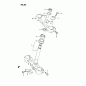 Схема вузла: Рульова траверса (Model n) для Suzuki RM125