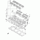 Схема вузла: Головка циліндра Suzuki GSX-R1000