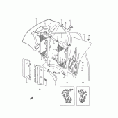 Схема вузла: Радіатор (Model p) для Suzuki RM250