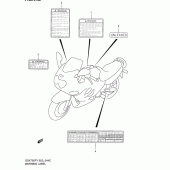 Схема узла: Наклейки (Model k2) для Suzuki GSX750 Katana
