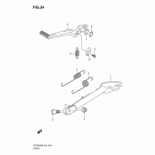 Схема узла: Подставка для Suzuki SFV650 Gladius