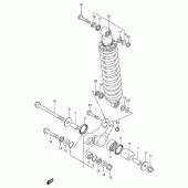 Схема вузла: Важіль прогресії для Suzuki DR200 DR200SE