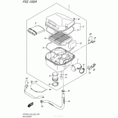 Схема вузла: Повітряний фільтр для Suzuki SFV650 Gladius