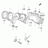 Схема вузла: Спідометр для Suzuki GSX-R600