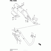Схема вузла: Вихлопна система (Dr650Sel6 E33) для Suzuki DR650 DR650SE