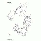 Схема вузла: Накладка фари (Vzr1800l1 e24) для Suzuki VZR1800 Intruder M1800R/ Boulevard M109R