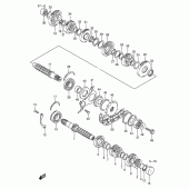 Схема вузла: Трансмісія для Suzuki GSX600 Katana