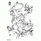 Схема узла: Облицовочные элементы (Model k 3cg) для Suzuki GSX-R1100