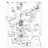 Схема узла: Карбюратор для Suzuki RM-Z250