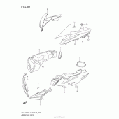 Схема узла: Воздухозаборник для Suzuki GSX-R600