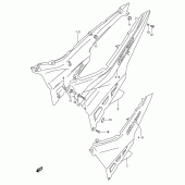 Схема вузла: Бічні панелі (Model m) для Suzuki GSX600 Katana