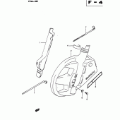 Схема вузла: Вилка передньої осі для Suzuki DR650 DR650R