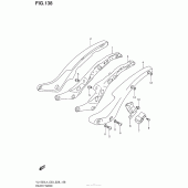 Схема вузла: Rear Frame (Vl1500Bl4 E33) для Suzuki VL1500 Boulevard C90