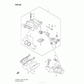 Схема вузла: Задній гальмівний супорт для Suzuki VZ1500 Boulevard M90
