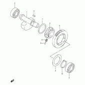 Схема вузла: Балансувальний вал для Suzuki DR650 DR650SE