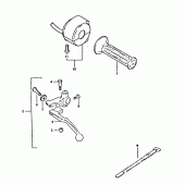 Схема узла: Левый пульт управления рулевой для Suzuki GSX400