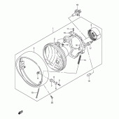 Схема вузла: Фара (E2, E19, p37) для Suzuki VL1500 Intruder C1500/ Boulevard C90