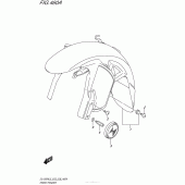 Схема вузла: Переднє крило Suzuki DL1000 V-Strom