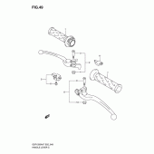 Схема вузла: Ручки керма для Suzuki GSF1250 Bandit