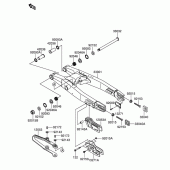 Схема вузла: Задній важіль (Маятник) для Suzuki RM-Z250