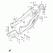 Схема вузла: Бічні панелі (Model v/w) для Suzuki GSX-R1100