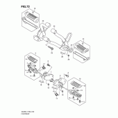 Схема вузла: Підніжки для Suzuki DL650 V-Strom