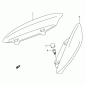 Схема вузла: Опори пасажира (Model k4) для Suzuki UH150 Burgman